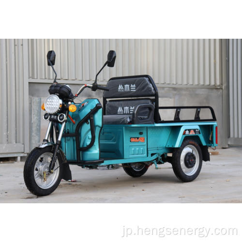 閉じた3輪を備えたモーター電気トリサイクル